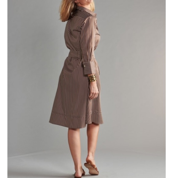 NWT Chic Fall Mocha SOFT Clairidge King Midi Dress Church or Office - Picture 5 of 12